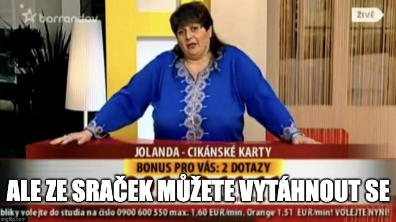 Ale ze sraček můžete vytáhnout se