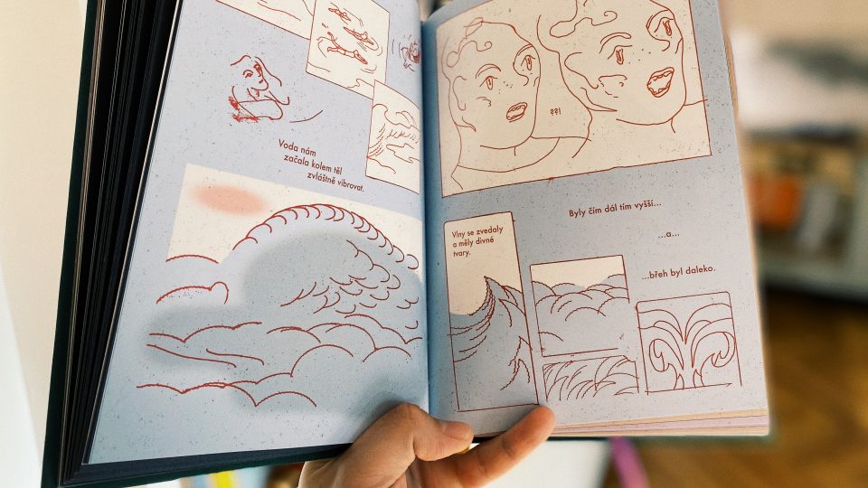 Ukázka z komiksu Spiritistky, který z kačenkovského virálu vyšel
